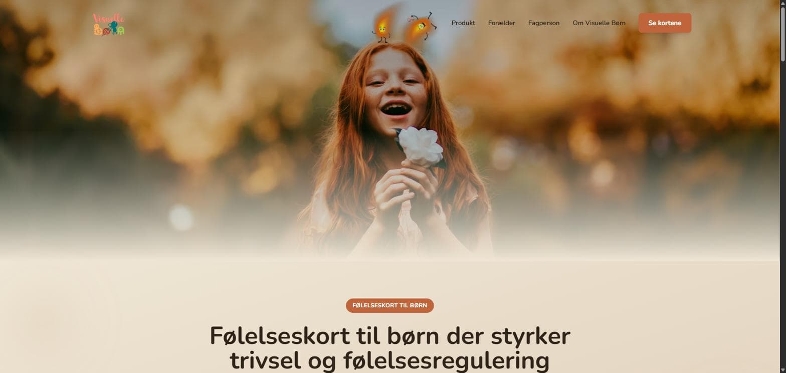 Visuelle Børns hjemmeside